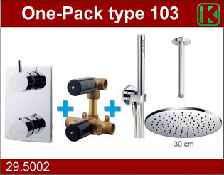 Complete Inbouwthermostaatset Type 103 Chr (30cm)