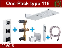 Complete Inbouwthermostaatset Type 116 Chr (24x55)