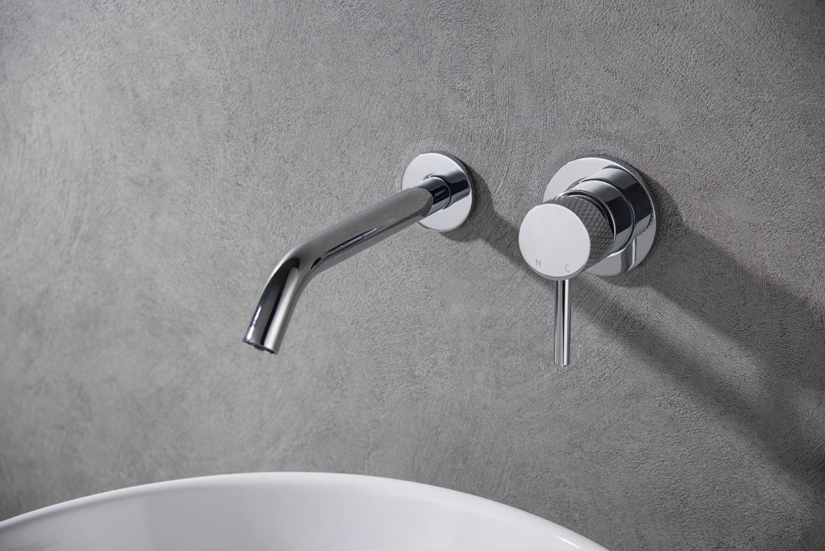 Ribbd eenhendel wastafelkraan inbouw compleet chroom – Wiesbaden – Chroom – Inbouw Wastafelkraan | Dealplein