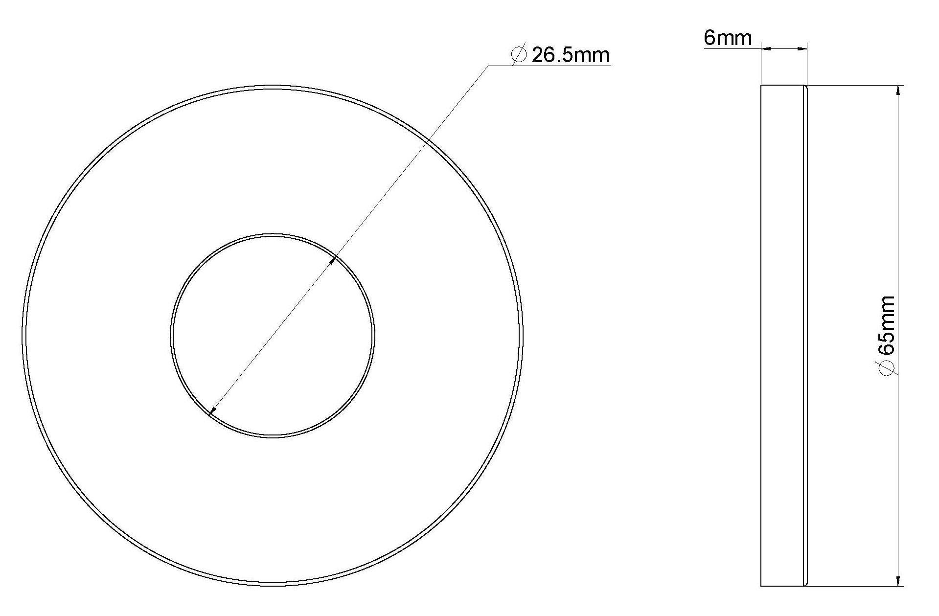 Caral rozet uitloop eenhendel wastafelkraan 65 mm geborsteld messing PVD maattekening – afmetingen volgens maattekening | Dealplein