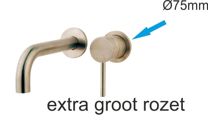 rozet 75mm tbv kraangedeelte 29.4152 geborsteld staal