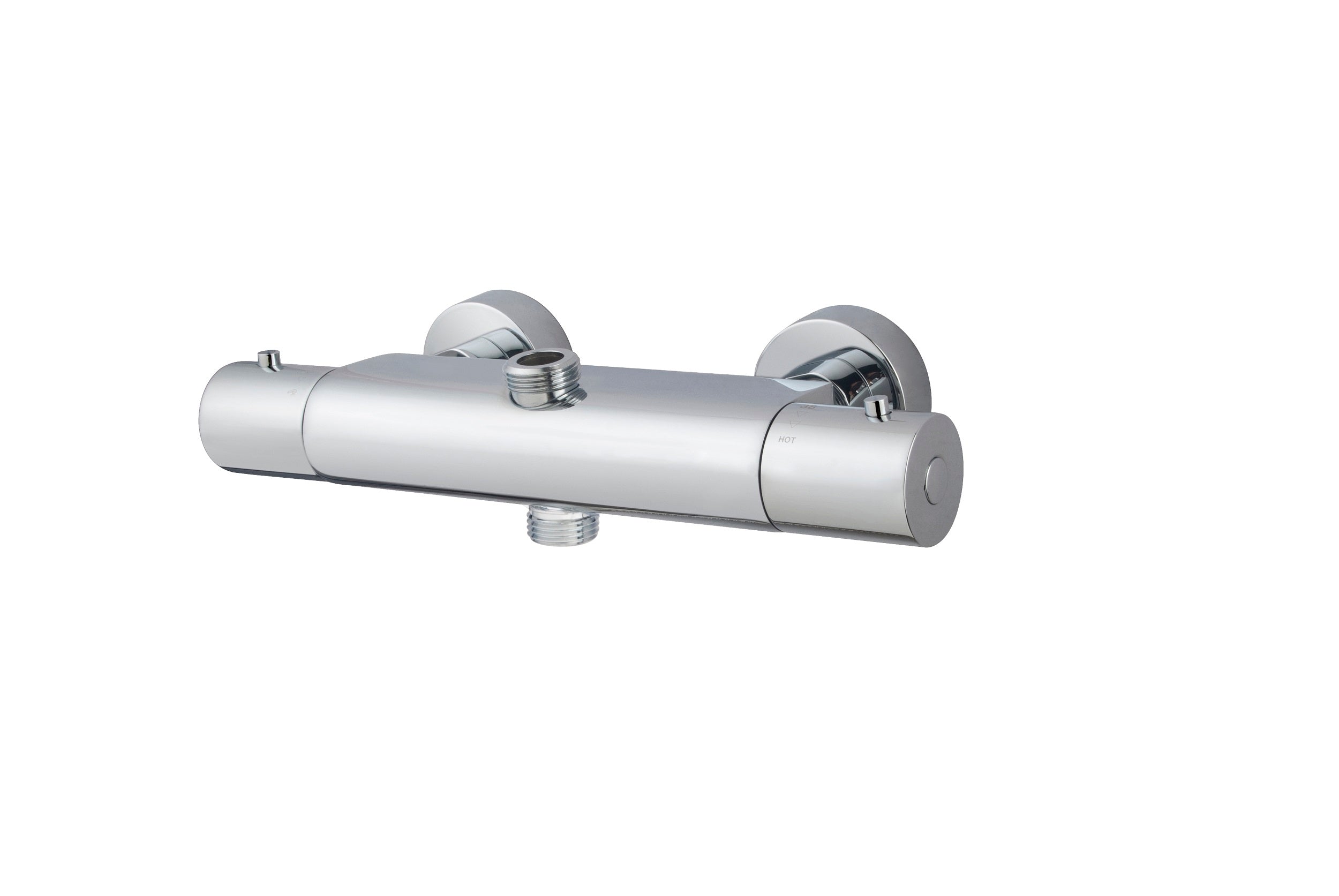 Caral thermostaatkraan voor thermostatische regendoucheset opbouw chroom – Wiesbaden – Chroom – Kraanonderdeel | Dealplein