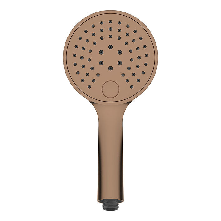UniMatch handdouche 3 standen Ø 12 cm geborsteld brons koper PVD