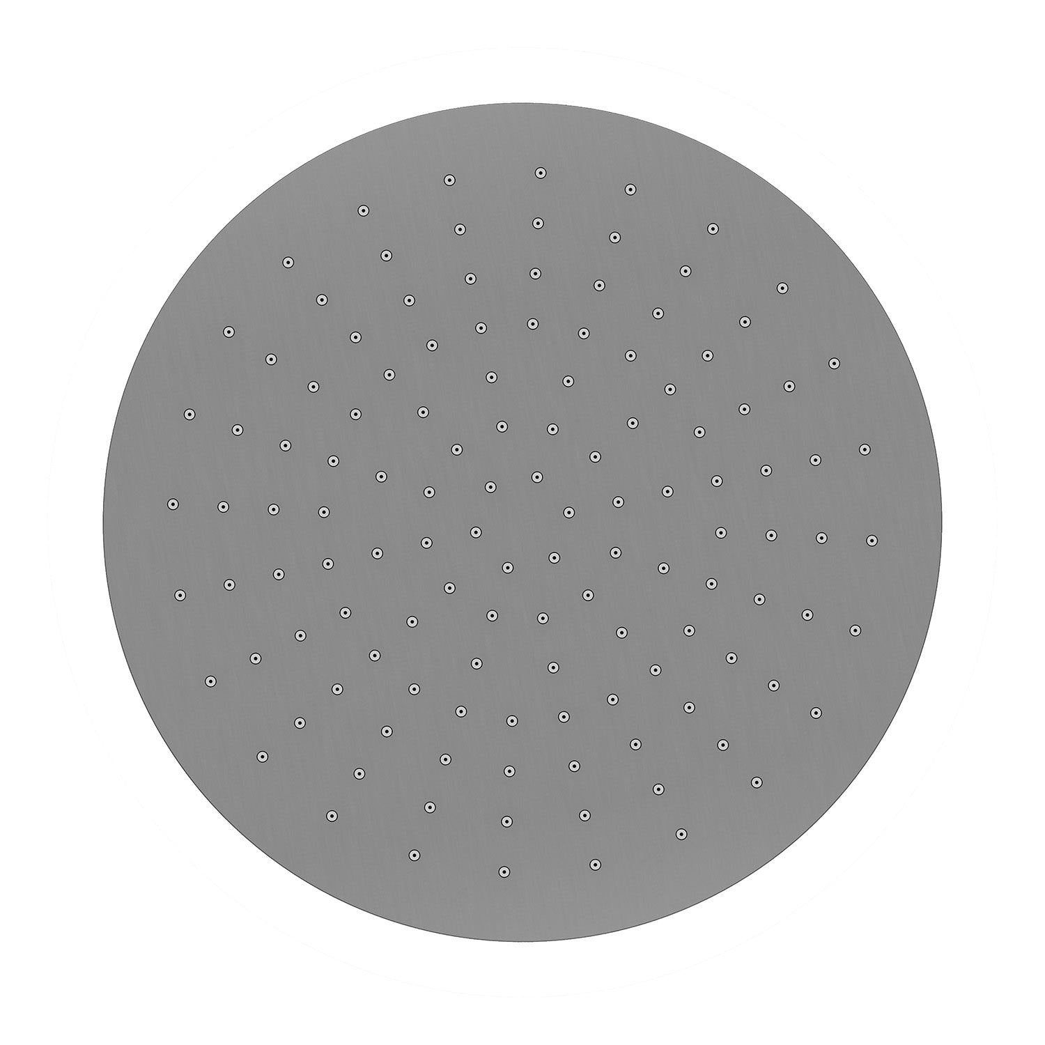 UniMatch hoofddouche rond 30 x 0,8 cm gunmetal PVD – Wiesbaden – Gun Metal – Hoofddouche | Dealplein