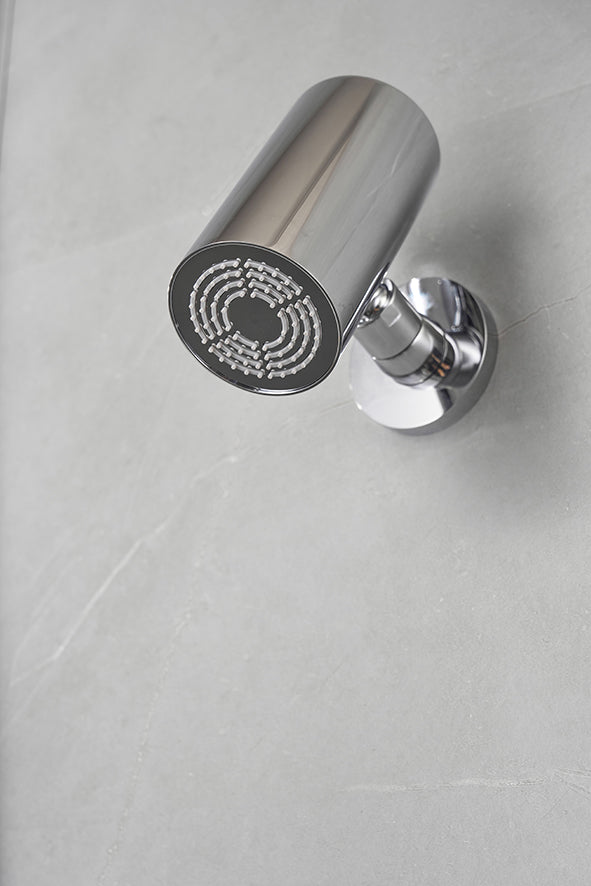 Wiesbaden UniMatch Beam hoofddouche rond 1 stand met muurbevestiging chroom