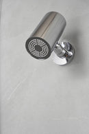 UniMatch Beam hoofddouche rond 1 stand met muurbevestiging chroom