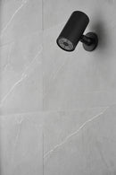 UniMatch Beam hoofddouche rond 1 stand met muurbevestiging mat zwart