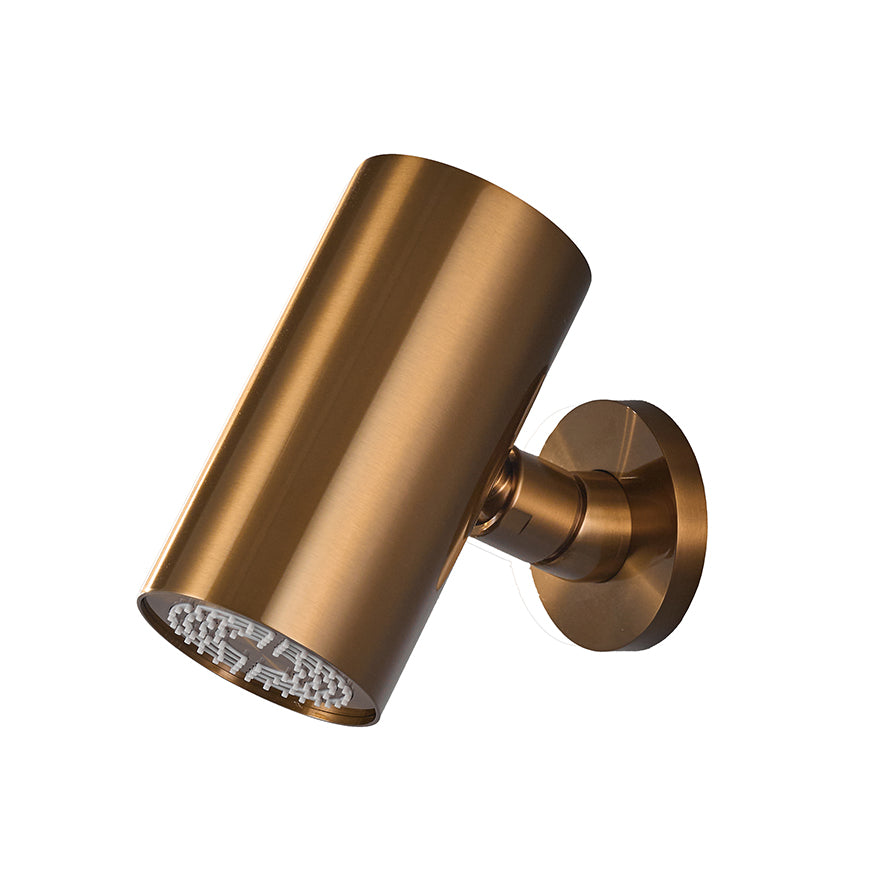 UniMatch Beam hoofddouche rond 1 stand met muurbevestiging geborsteld brons koper PVD – Wiesbaden – Mat Zwart – Hoofddouche | Dealplein