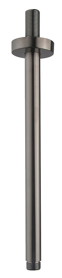 UniMatch douchearm met plafondbevestiging 30 cm gunmetal PVD