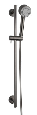 UniMatch Cadans glijstangset compleet met handdouche 3 standen Ø 8 cm gunmetal PVD