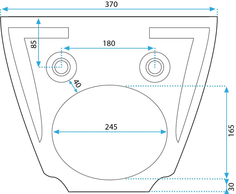 Wandbidet Rea Olivier White - View 8