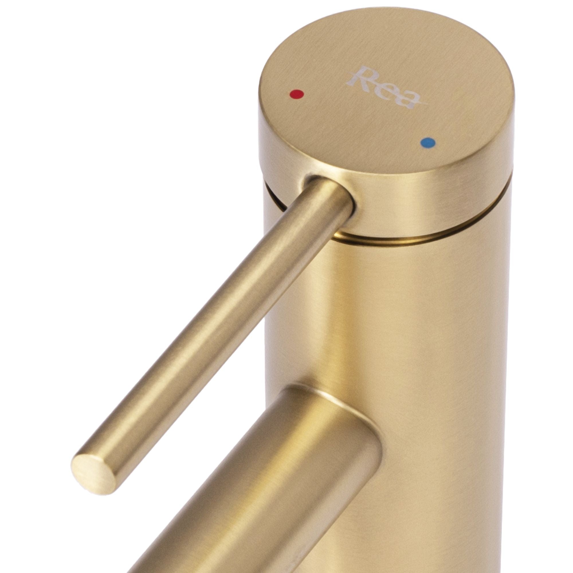 Wastafelkraan Rea Foss Gold Brush Low