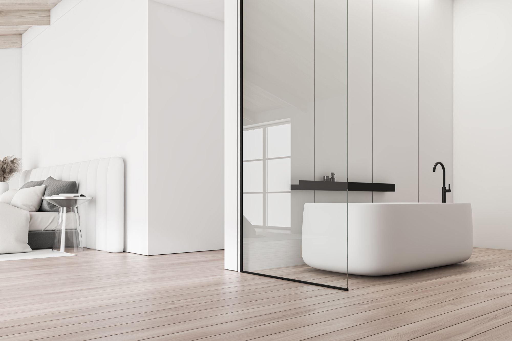 Badkamerplank SF02 60cm black matt