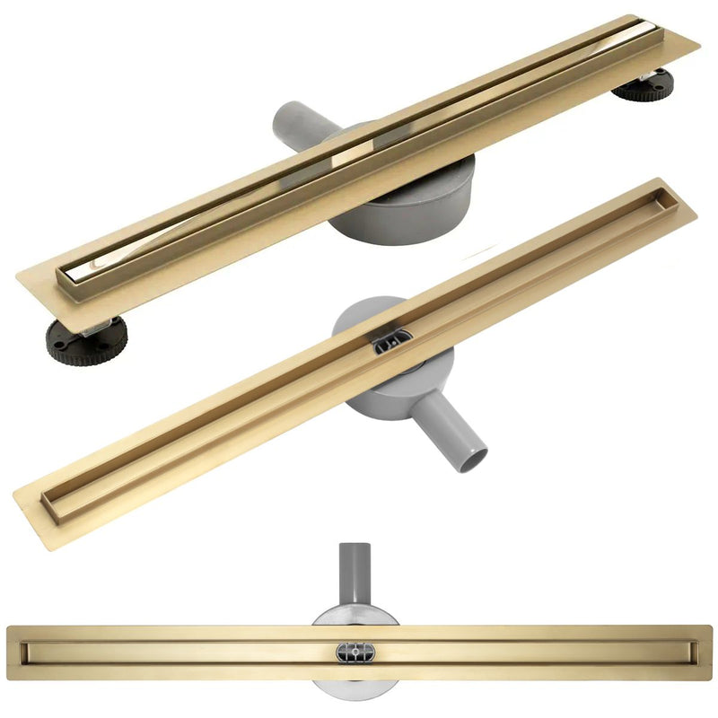 Lineaire afvoer Rea Neo Slim PRO Mirror Gold 80