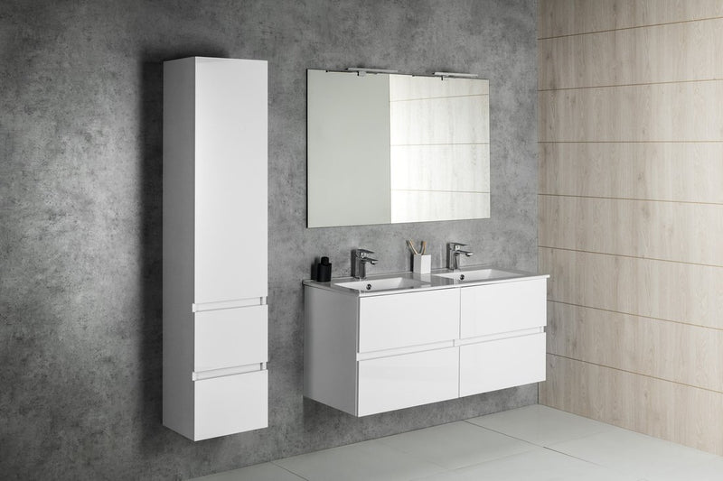 Badmeubel 75x46x55 Aqualine Paneda Wit