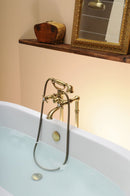 Retro twee knops badkraan Antea Brons