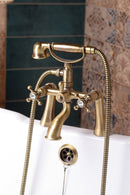 Antea Retro Badmengkraan Messing Wandmontage Met Handdouche Goud - Afbeelding 12
