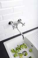 ANTEA Retro Wandmengkraan met Onder Uitloop, Chroom