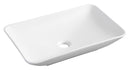 Productafbeelding – Karé waskom rechthoekig 58 x 36 x 11,5 cm keramiek mat wit