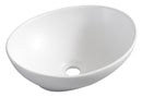 Productafbeelding – Barco waskom ovaal 40 x 33 x 14,5 cm keramiek mat wit