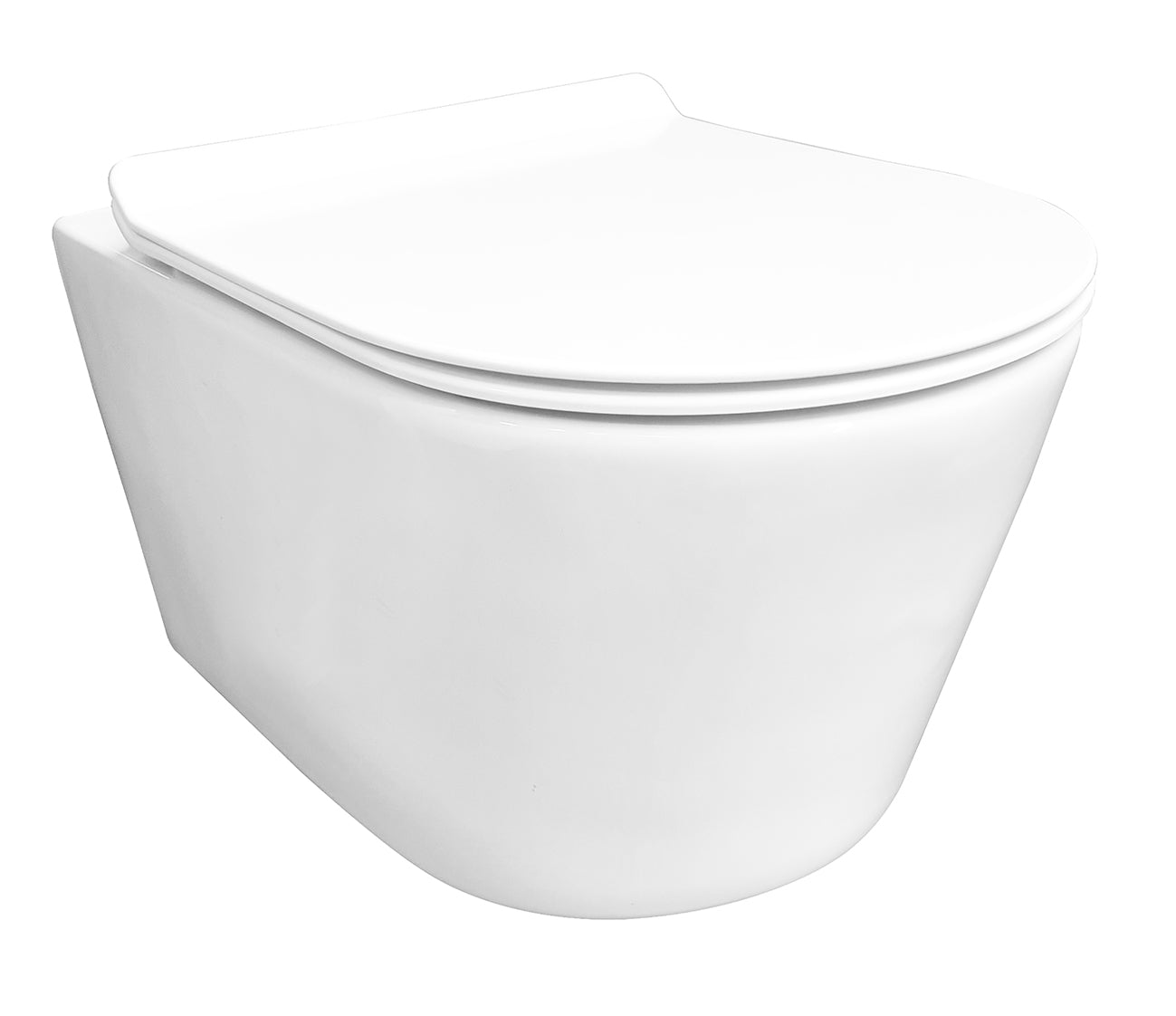 Sity Wandtoilet Rimless Met Toiletzitting Softclose En Quick Release Glans Wit