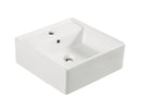 Productafbeelding – Larx waskom vierkant 41 x 41 x 15 cm keramiek glans wit