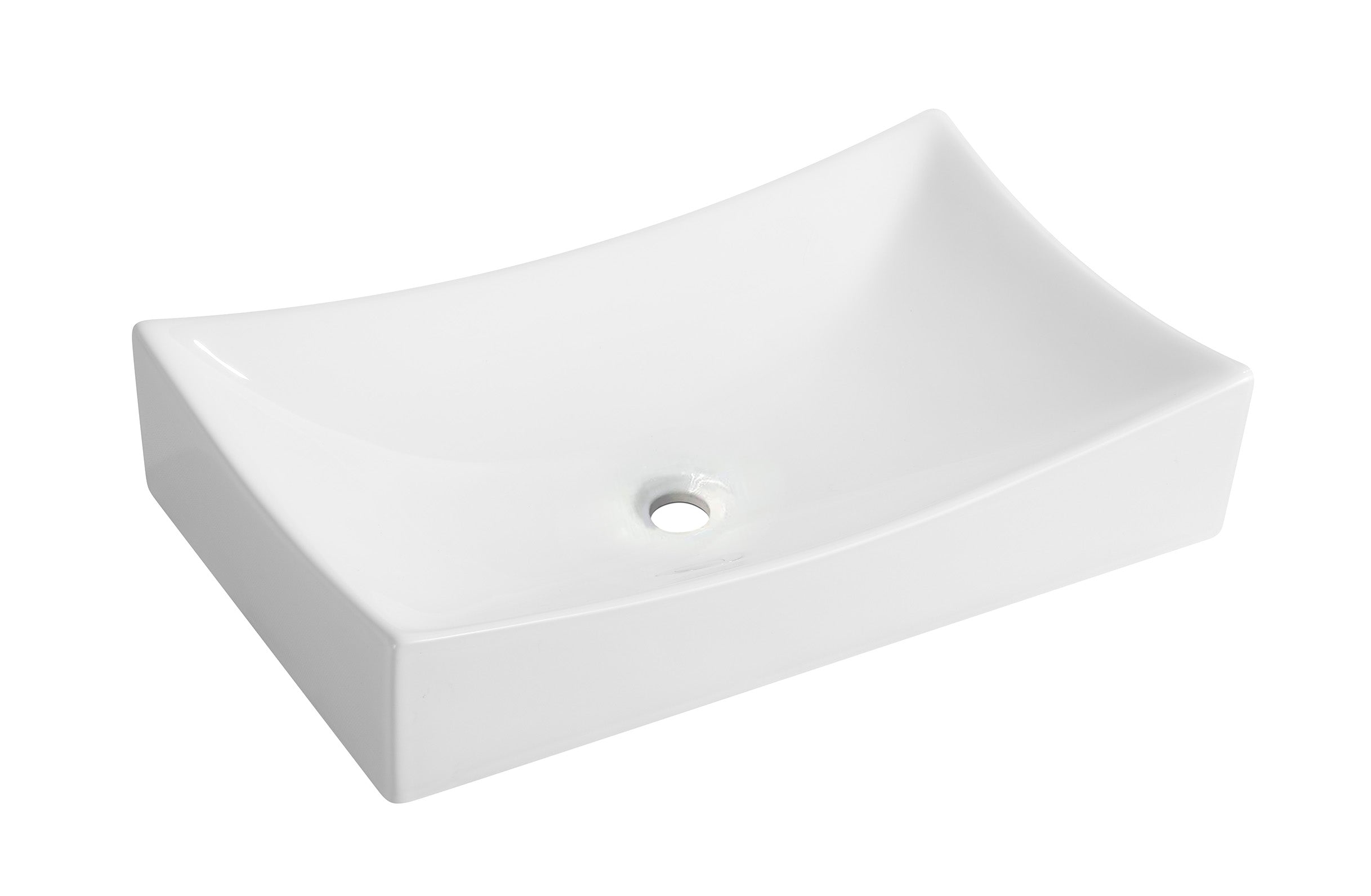 Productafbeelding – Slide opzetwastafel 65,5 x 39,5 x 13,5 cm glans wit