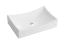 Productafbeelding – Slide waskom rechthoekig 55 x 35 x 12 cm keramiek glans wit