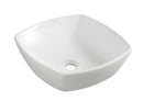 Productafbeelding – Plaza waskom vierkant 42 x 42 x 13,5 cm keramiek glans wit
