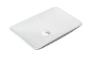 Productafbeelding – Karé waskom rechthoekig 58 x 36 x 11,5 cm keramiek glans wit