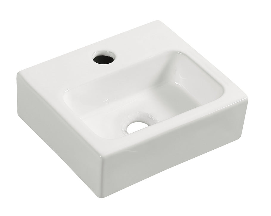 Leto mini fontein 28 x 24, 5 x 9 cm keramiek glans wit – Wiesbaden – Glans Wit – Waskom | Dealplein