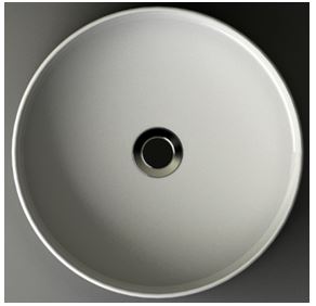 Link waskom rond 40 x 12 cm keramiek glans wit – Wiesbaden – Glans Wit – Waskommen | Dealplein