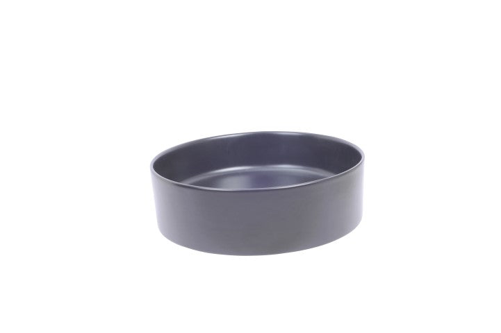 Link waskom rond 40 x 12 cm keramiek mat zwart – Wiesbaden – Mat Zwart – Waskommen | Dealplein