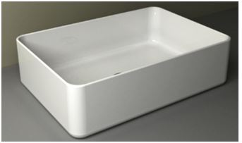 Link opzetwastafel 35 x 50 x 12 cm keramiek glans wit – Wiesbaden – Glans Wit – Waskommen | Dealplein