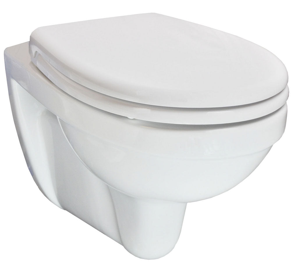 Trevi Wandtoilet Verkort Kiwa Met Menir Toiletzitting Softclose En Quick Release Glans Wit