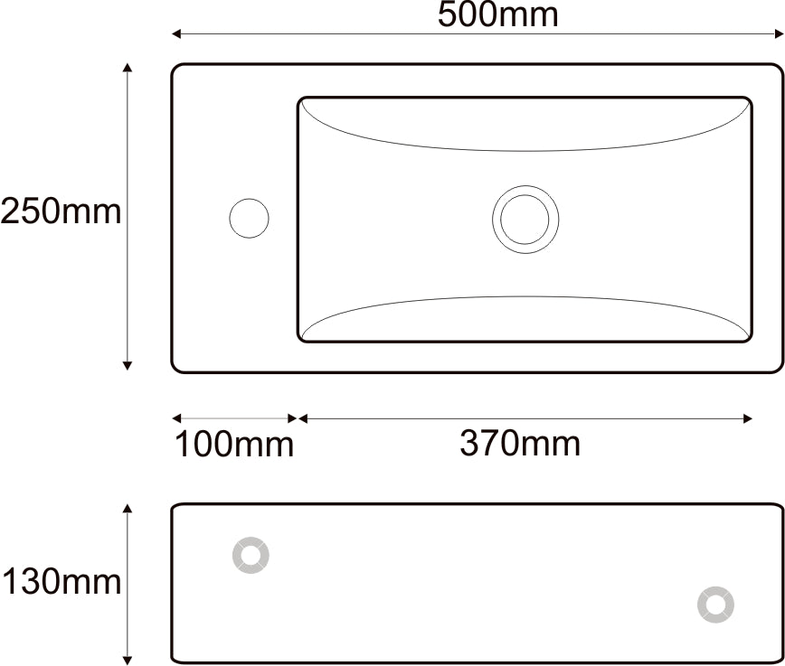 Maattekening One-Pack Metis fontein compleet wit