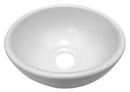 Productafbeelding – Consilio waskom rond 20 x 9 cm keramiek glans wit