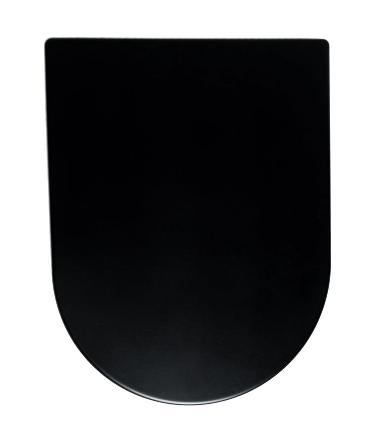 Wiesbaden Vesta toiletzitting softclose en quick release mat zwart