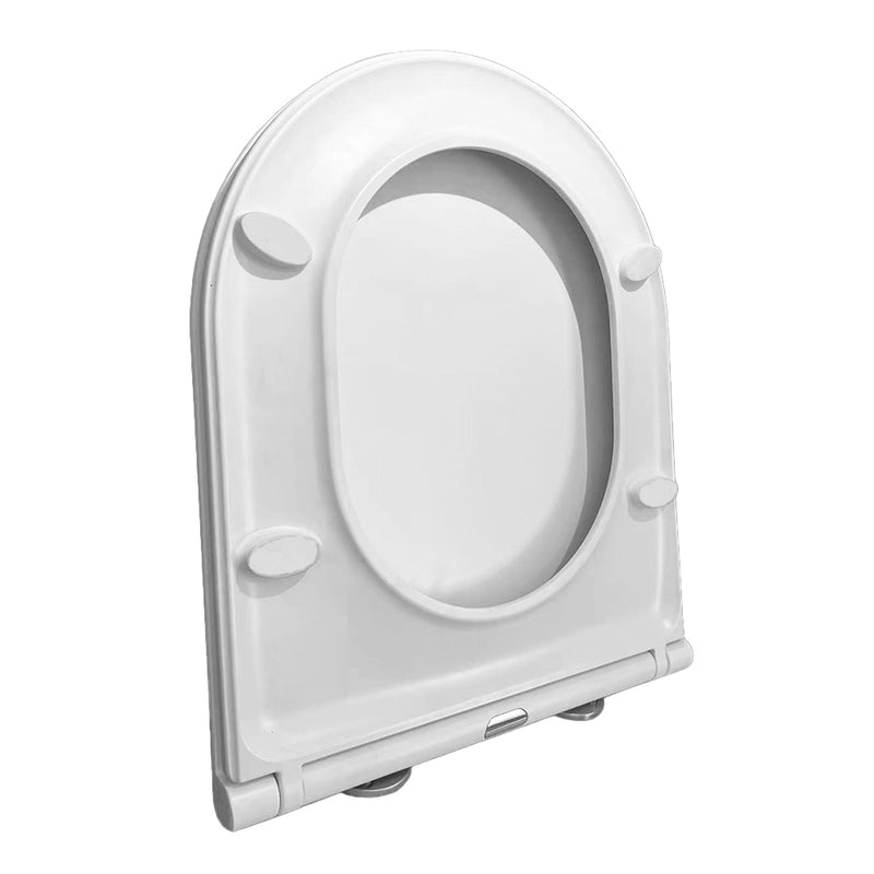 Flatline toiletzitting softclose en quick release mat wit