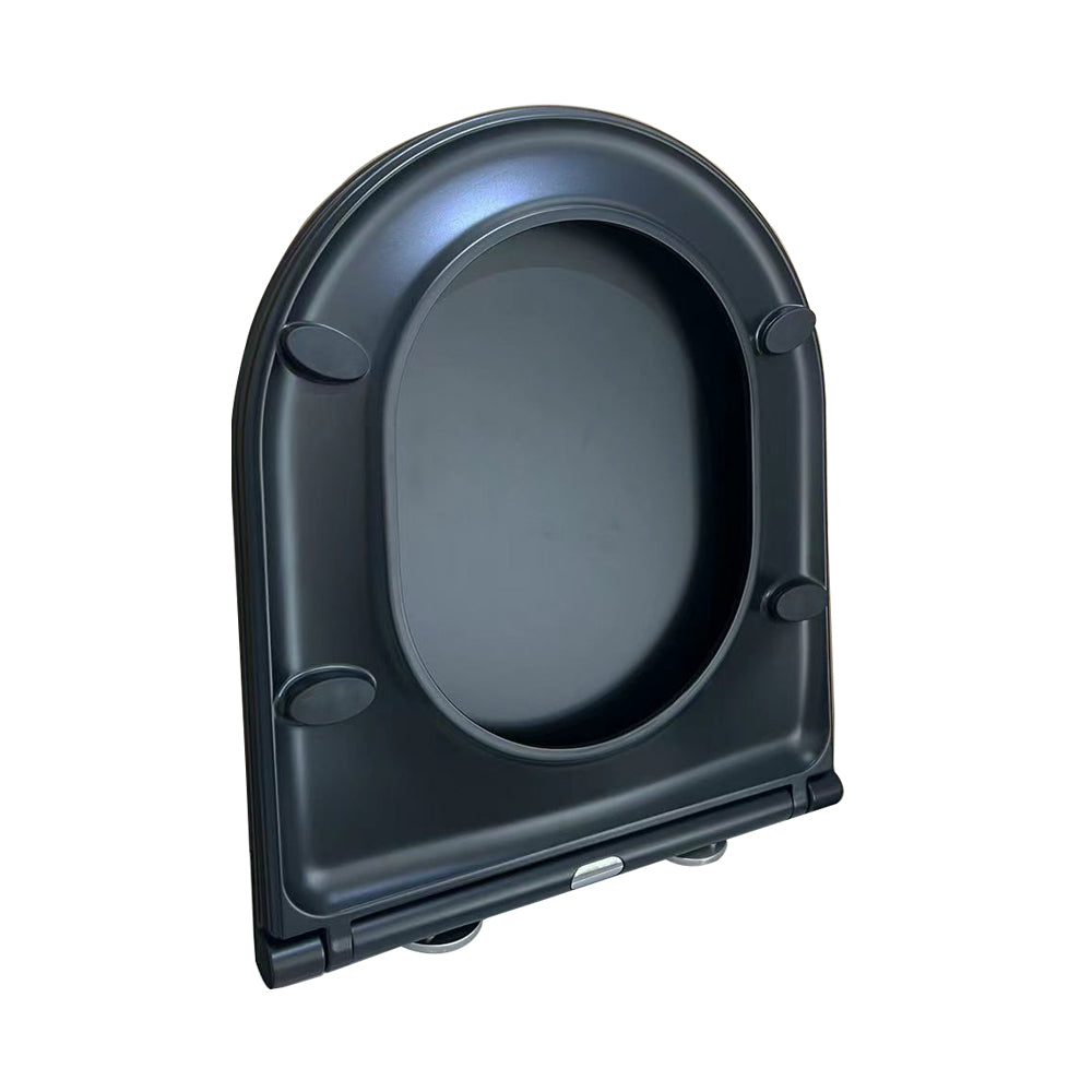 Wiesbaden Flatline toiletzitting softclose en quick release mat zwart