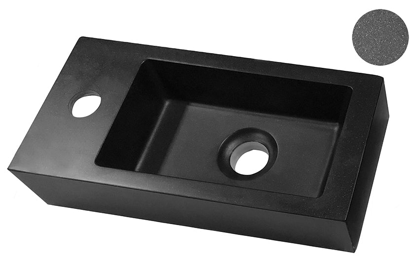 Rhea S mini fontein links 36,5 x 18 x 9 cm quartz – Wiesbaden – Onbekend – Fonteinen | Dealplein