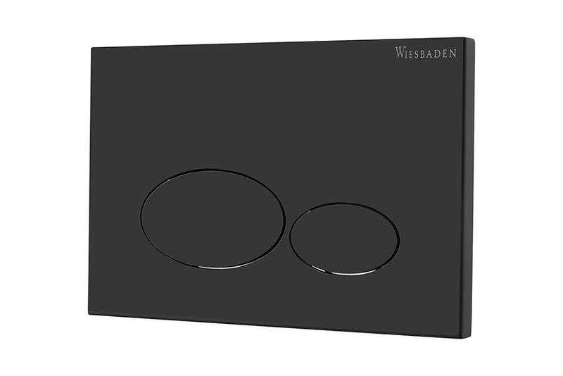Wiesbaden X32 Metal drukplaat voor inbouwreservoir mat zwart