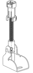 Wand- + hoekbevestigingset tbv Geberit UP-320 - maattekening
