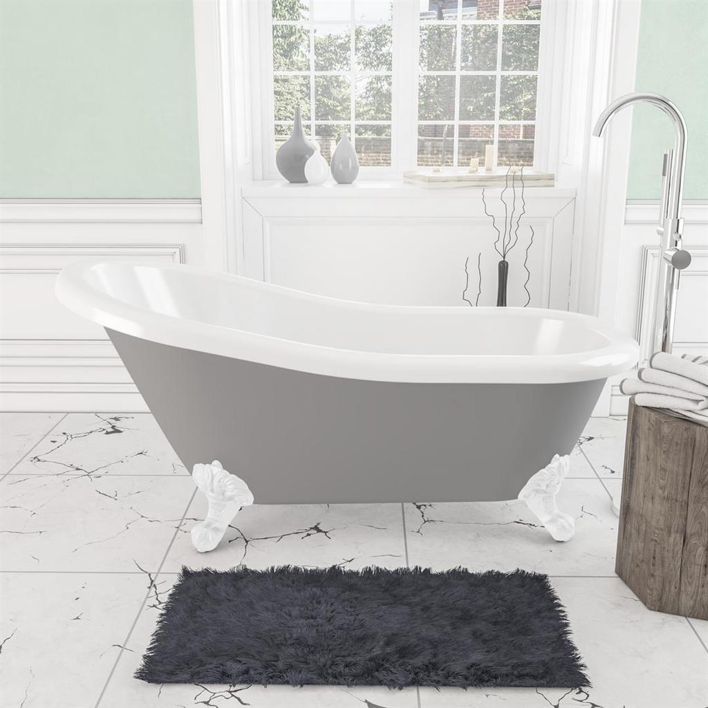 Eastbrook Trowbridge Vrijstaand bad 156 x 72 x 76 cm Grijs