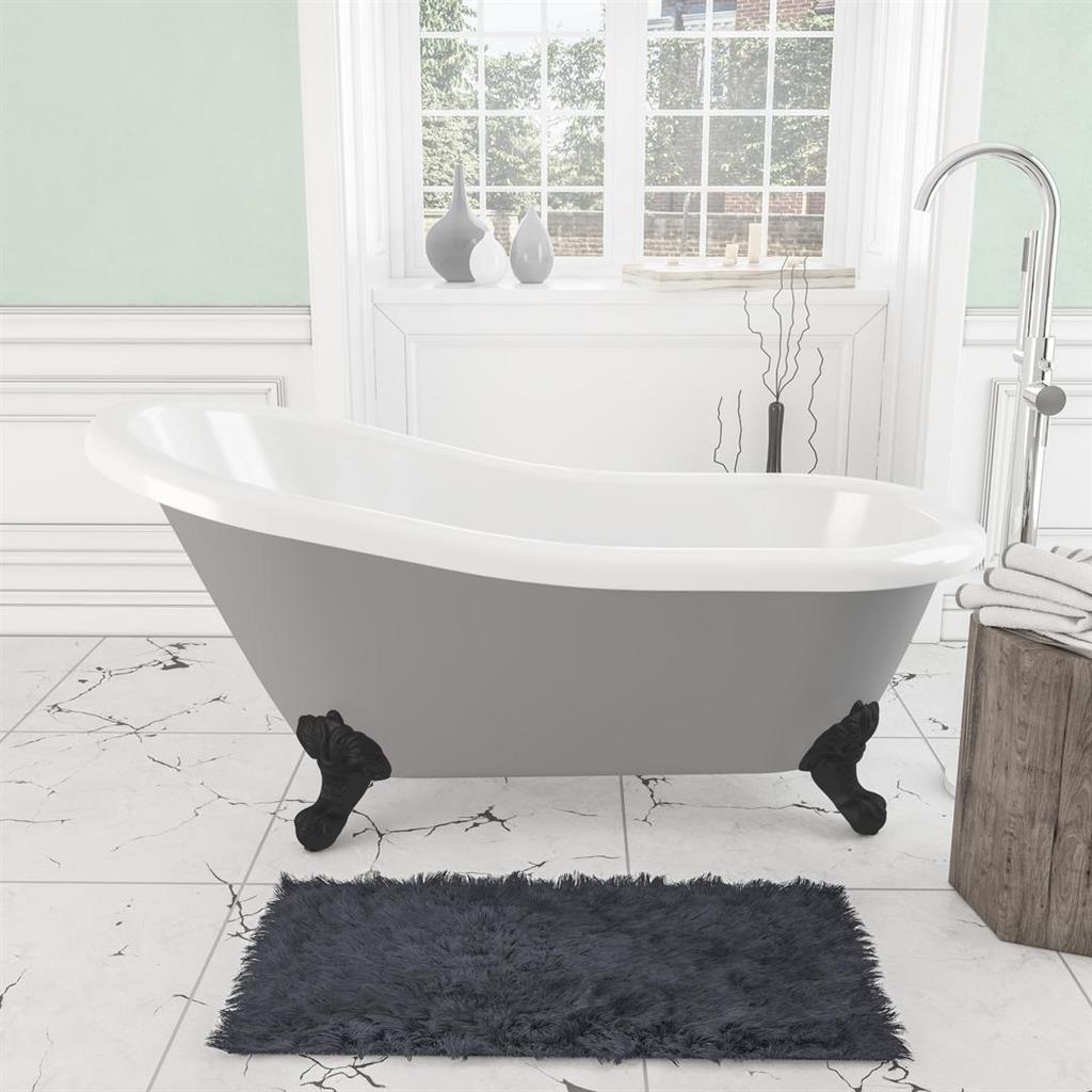 Eastbrook Trowbridge Vrijstaand bad 156 x 72 x 76 cm Grijs