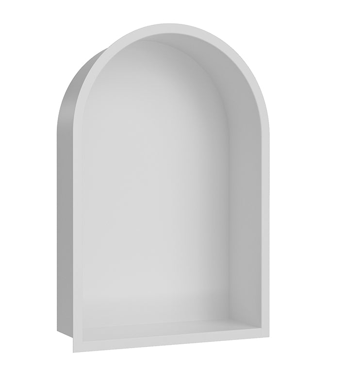 Wiesbaden Demis inbouwnis ovaal 30 x 45 x 10 cm mat wit