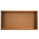Demis inbouwnis 30 x 60 x 10 cm geborsteld brons koper PVD