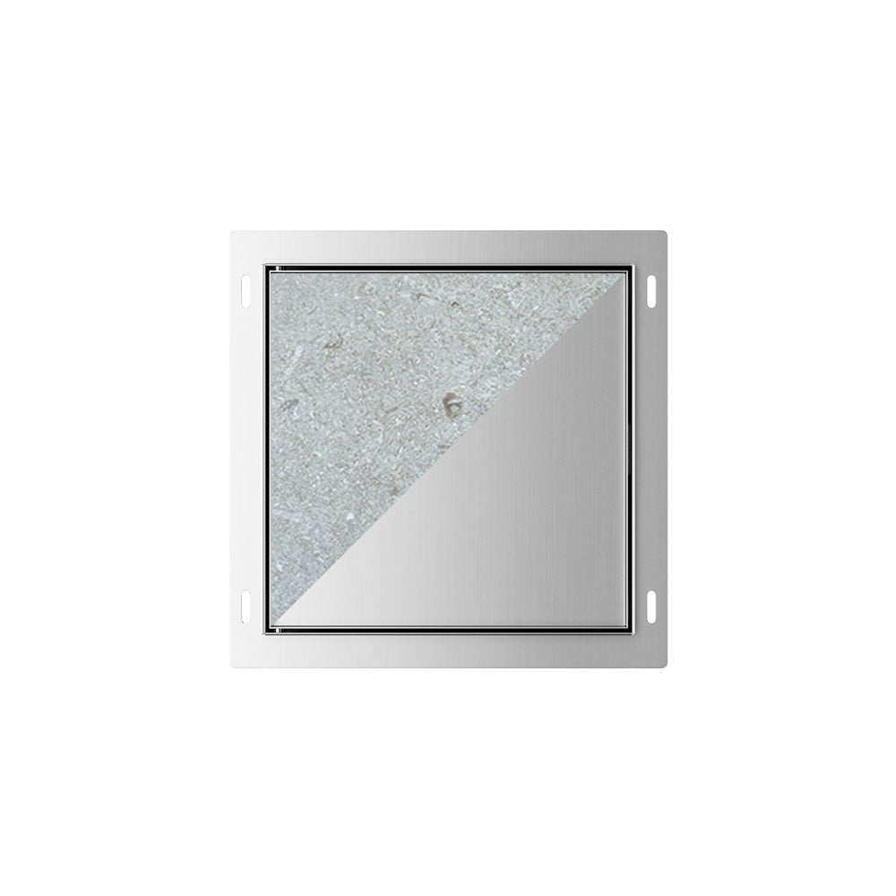 Wiesbaden Demis inbouwnis betegelbaar 30 x 30 x 14 cm RVS