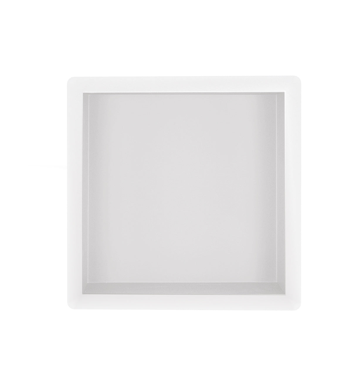 Demis inbouwnis 30 x 30 x 10 cm mat wit