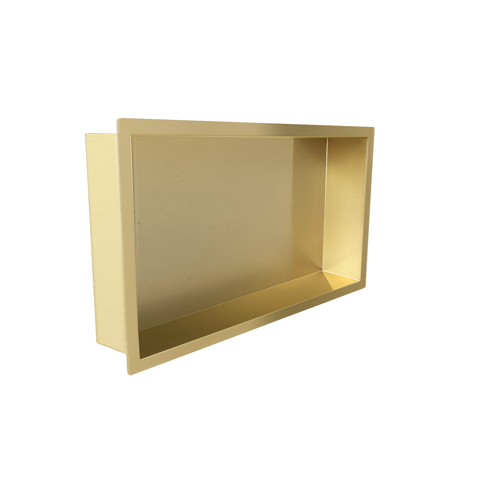 Wiesbaden Demis inbouwnis 30 x 60 x 7 cm geborsteld messing PVD